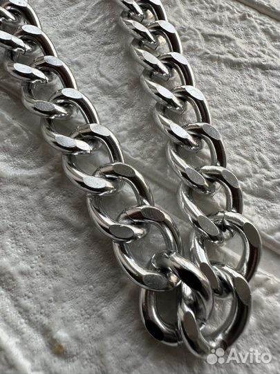 Цепь серебряная, бижутерия