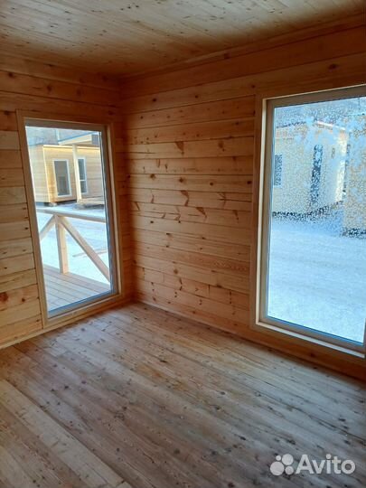 Брусовой Домик- Бытовка с террасой под ключ