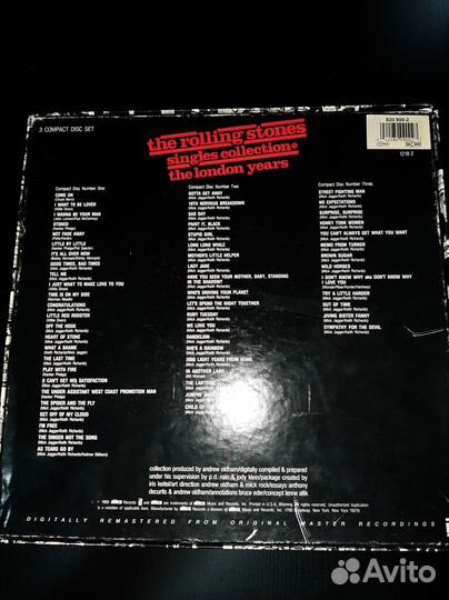 Rolling Stones коробка 3cd USA