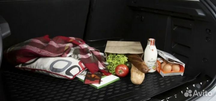 Коврик в багажник Renault Duster 2WD 2011 пластик