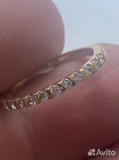 Золотое кольцо 750 пробы с бриллиантами