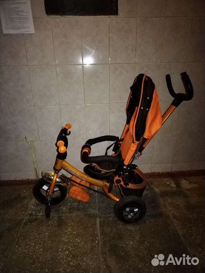 Велосипед коляска с ручкой