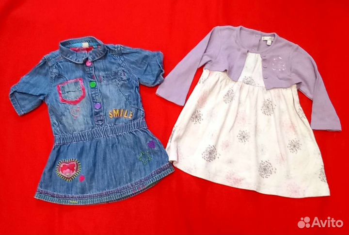 Вещи пакетом на девочку на 9 - 12 месяцев