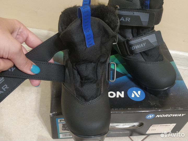 Лыжные ботинки Nordway новые 32 размер