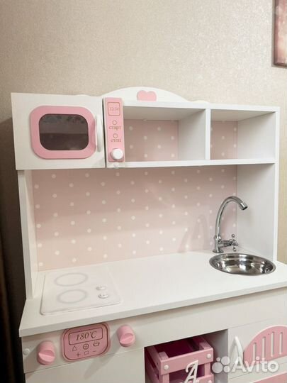 Детская игровая кухня деревянная