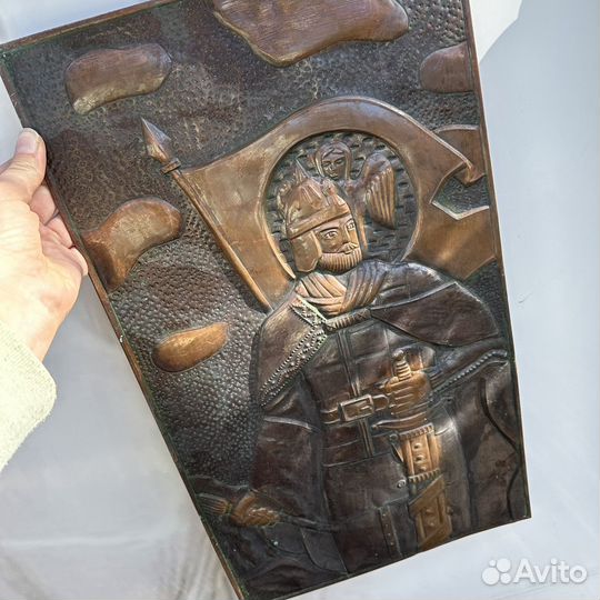 Чеканки панно СССР, набор из 2х штук