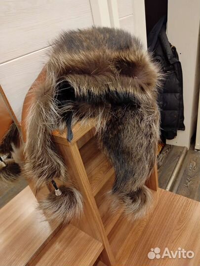 Шапка ушанка натуральный мех женская