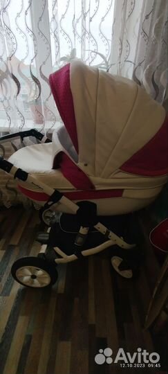 Коляска 2 в 1 эко кожа