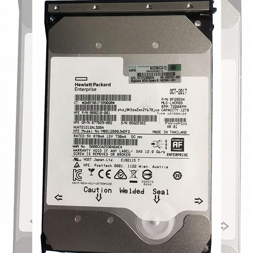 [881781-B21] Жесткий Диск Hp 12tb 882398-001 Sas 3,5 881781-B21
