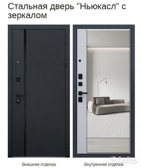 Входная металлическая дверь Ньюкасл