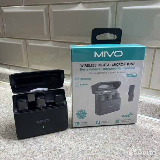Беспроводной петличный микрофон с шумоподавлением