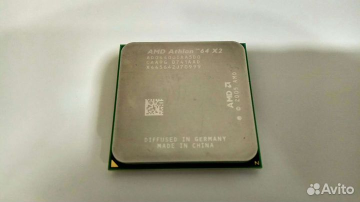 Процессор CPU AMD Athlon-64 X2 4400+ с кулером