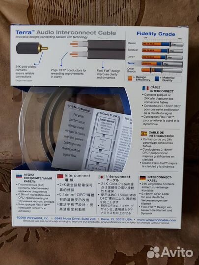 Кабель межблочный Wire World Terra Interconnect 1m