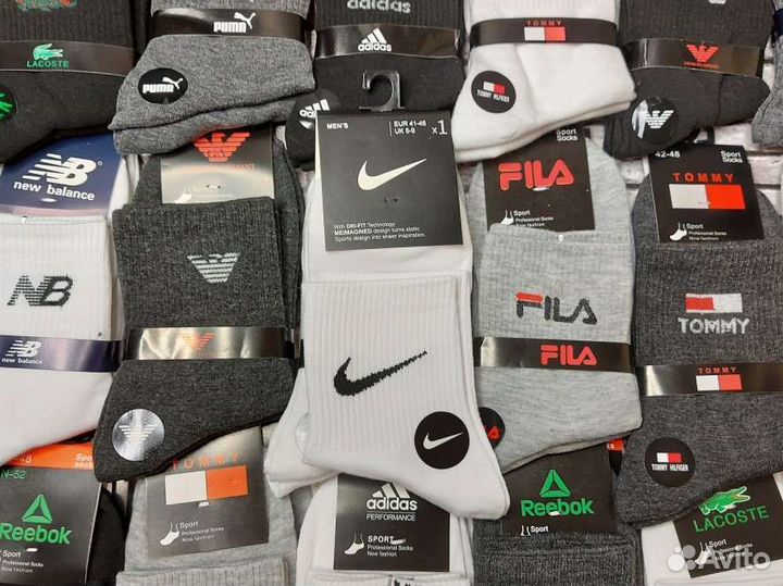 Носки Nike Lacoste Puma Adidas Reebok