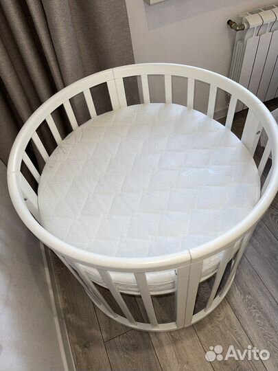 Матрас детский круглый 75х75 кокосовый