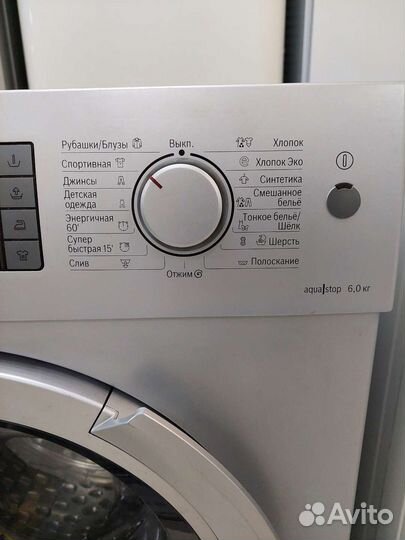 6кг 1200 об.Bosch Узкая Стиральная машина бу/Доста