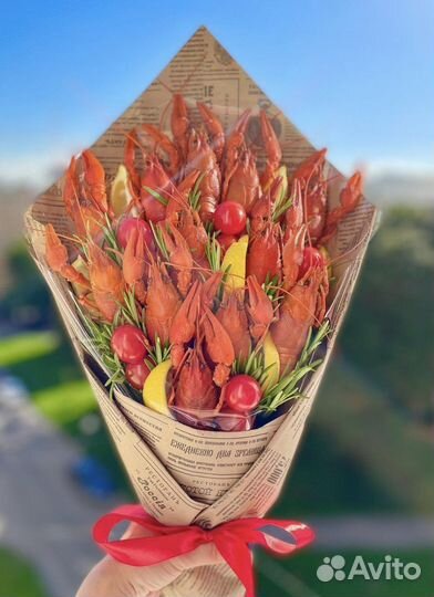 Мужской букет из раков, раки, подарок