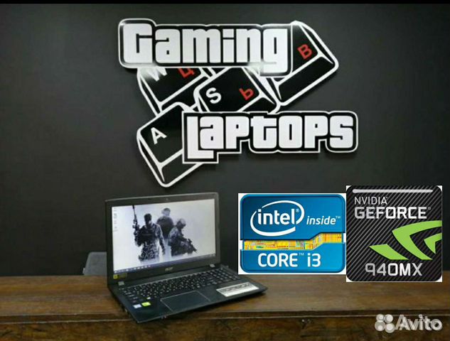 Мощный ноутбук Full HD i3/gf940mx/6GB/SSD+HDD