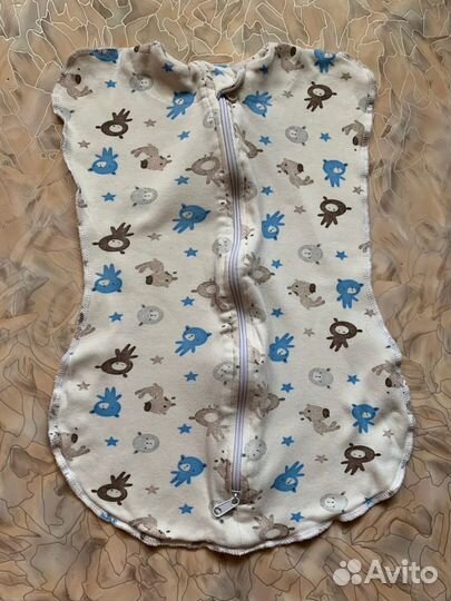 Пеленка кокон, шапочки-чепчики