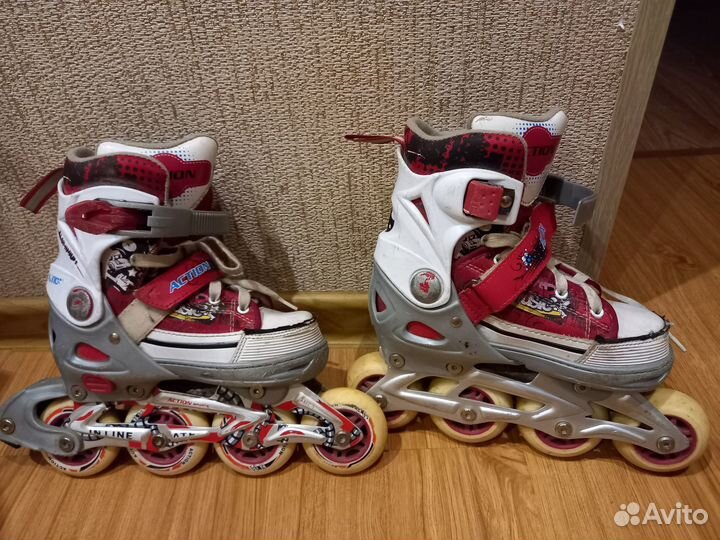 Роликовые коньки детские с защитой