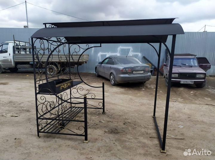 Мангал с печью