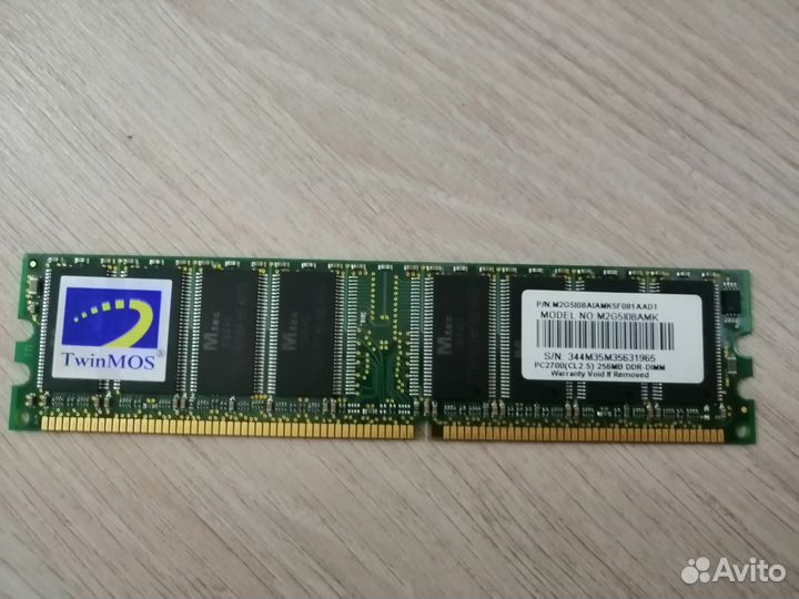 Оперативная Память twinmos M2G9108A-MK/256MB DDR