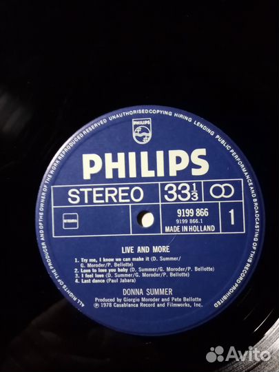 Виниловые пластинки Donna Summer 1978, 1979