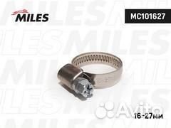 Хомут 16-27 / 9 мм, червячный, нерж