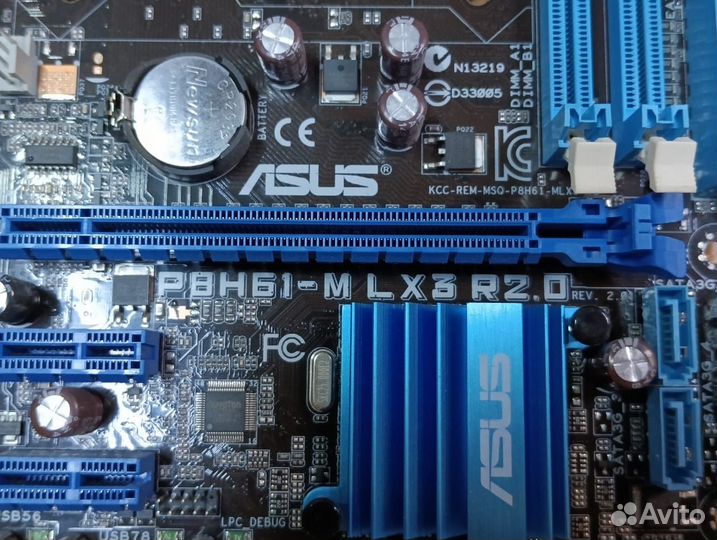 Материнская плата неисправная s1155