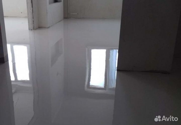 Сухая стяжка пола, Поклейка обоев, Наливные полы