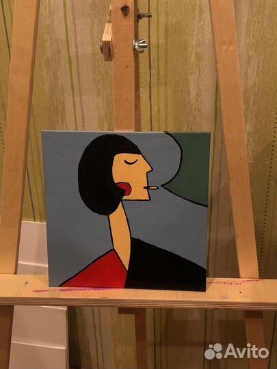 Картина акрилом на холсте