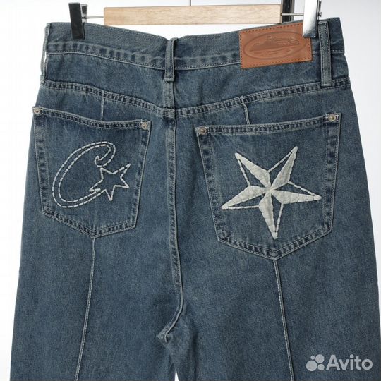 Джинсы corteiz голубые