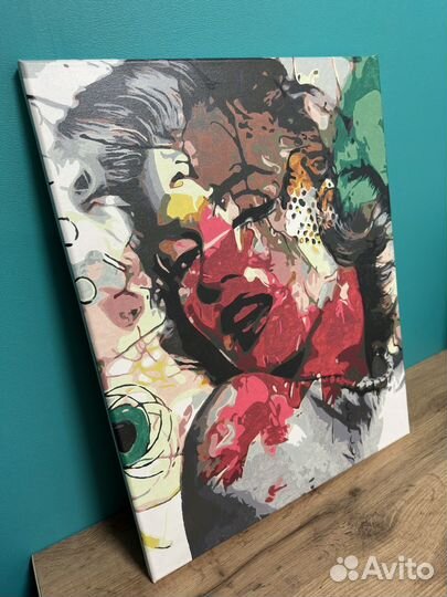 Картина по номерам, раскрашенная