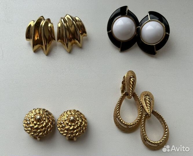 Винтажные серьги и клипсы