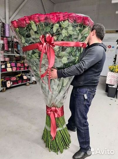 Высокие розы Доставка цветов