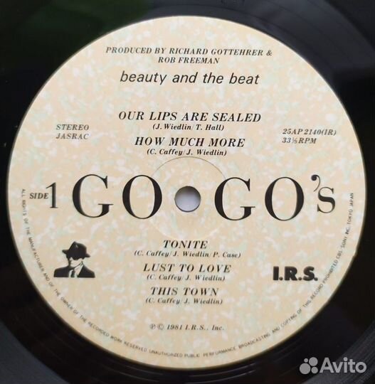 LP - GO-GOS - Beauty And The Beat (Japan) - 1981