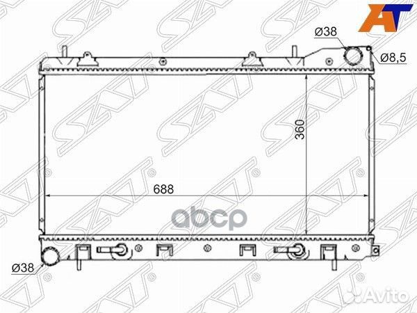 Радиатор Subaru Forester 02-08 / Impreza 00-07