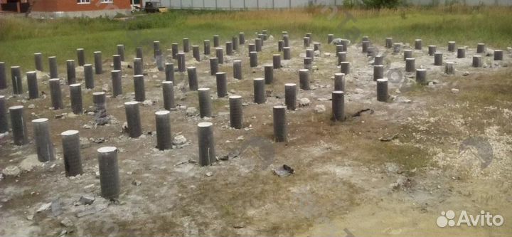 Бурения ям для свай буронабивные (350 мм)