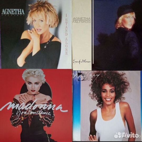 Madonna, Agnetha (abba), Whitney Houston. 4LP