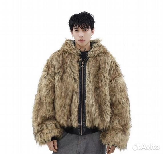 Бомбер двухсторонний alaska faux fur y2k