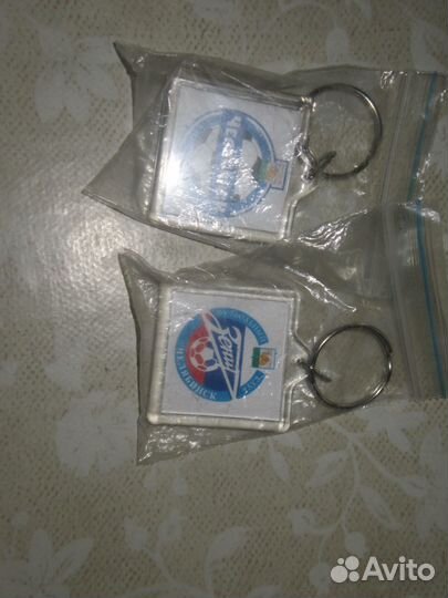 Брелки для ключей фк Зенит и фк 