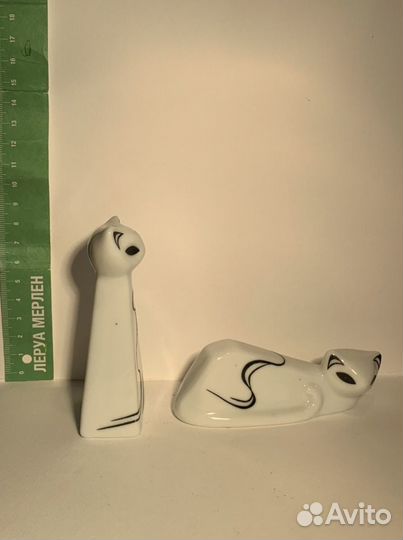 Статуэтки фарфоровые «Кошки» 2 шт