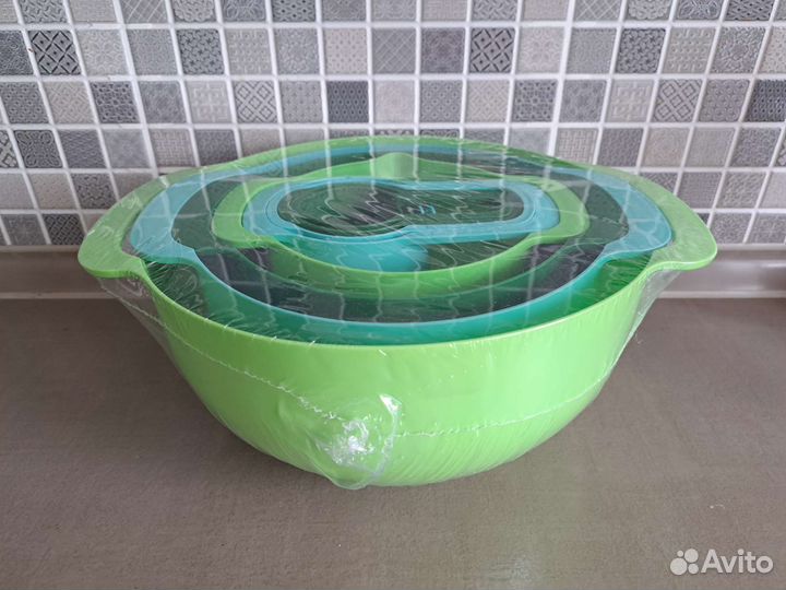 Набор миски мерные ложки дуршлаг тазик