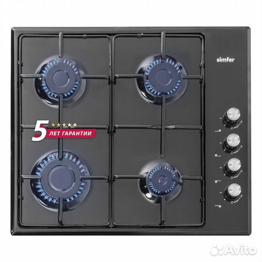 Газовая варочная панель Simfer H60Q40B400