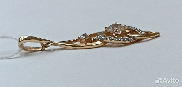 Золотая подвеска с фианитами (9670)