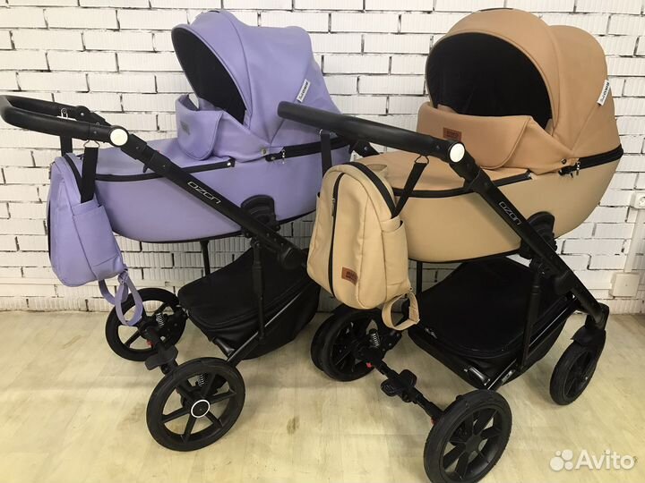 Коляска riko эко-кожа