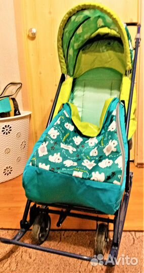 Санки с колесами Коляска