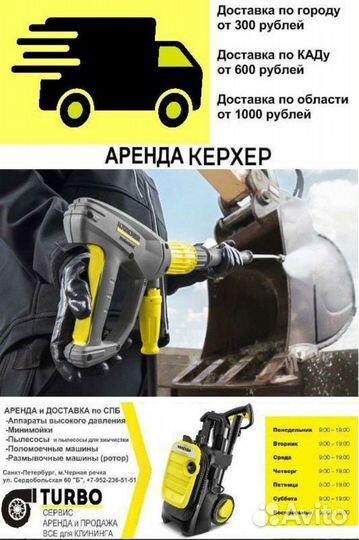 Аренда высокого давления аппараты Karcher