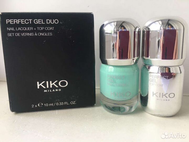 Kiko milano лот 100 наборов лак ногтей+покрытие