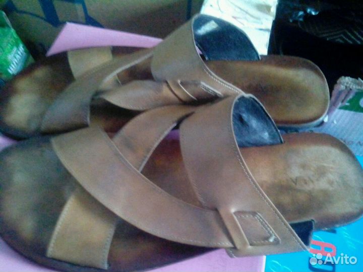 Сандалии кожа